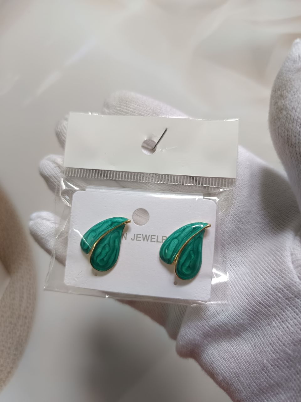 Leaf western stud - Green
