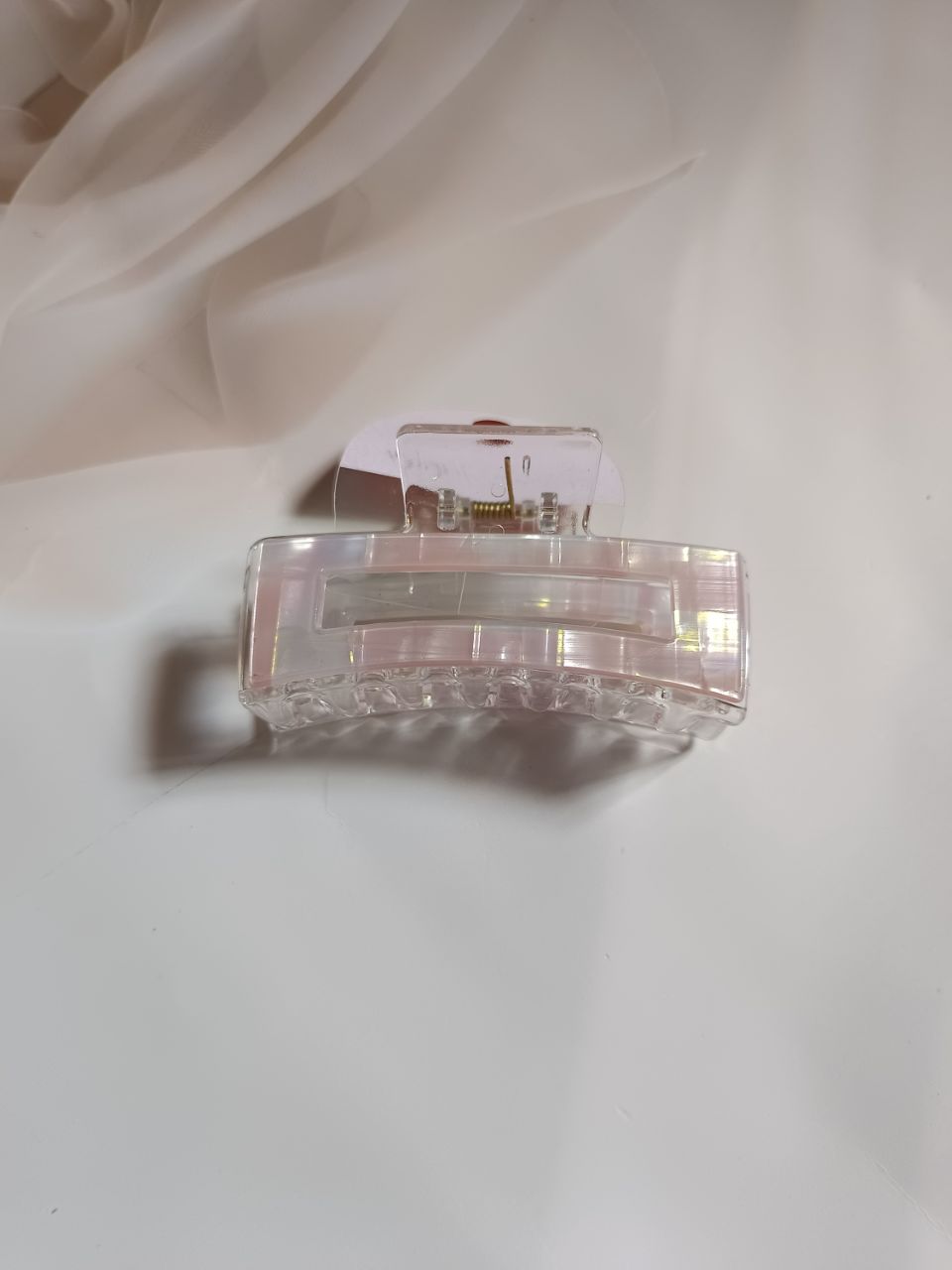 Luxurious Jumbo dual shining tone rectangle claw - 6