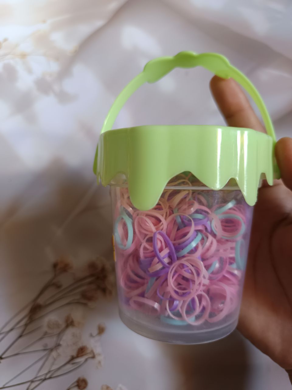 Rubber band bucket - Green
