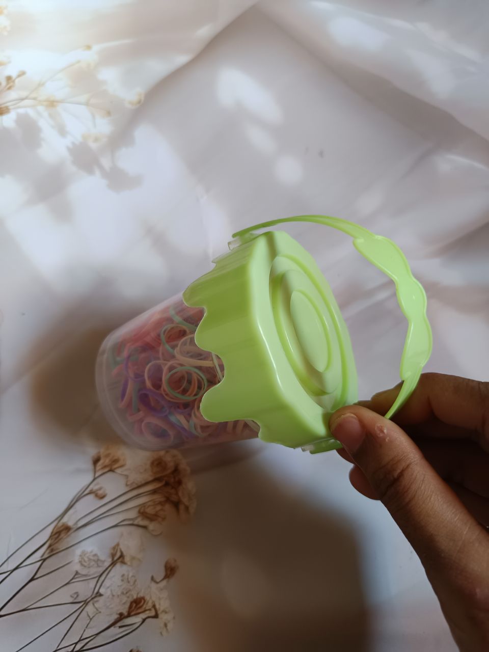 Rubber band bucket - Green