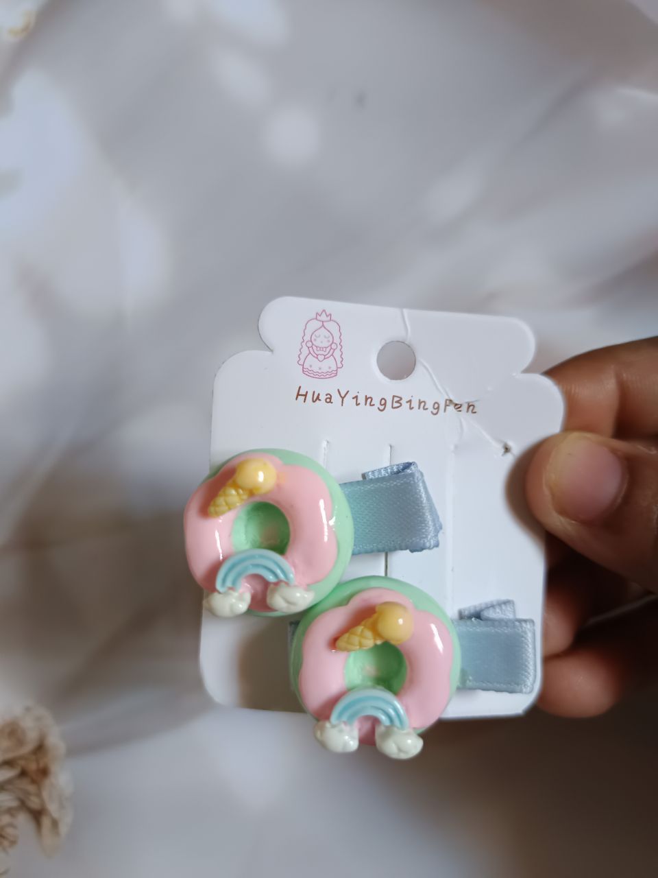 Huaying bingfen donut clips - Skyblue