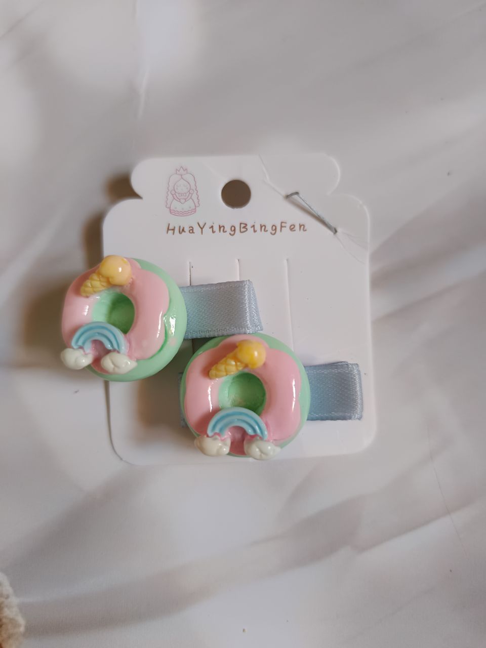 Huaying bingfen donut clips - Skyblue