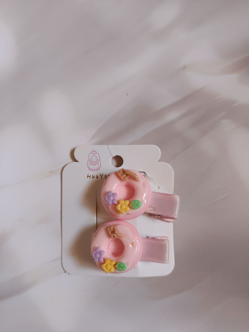 Huaying bingfen donut clips - Pink