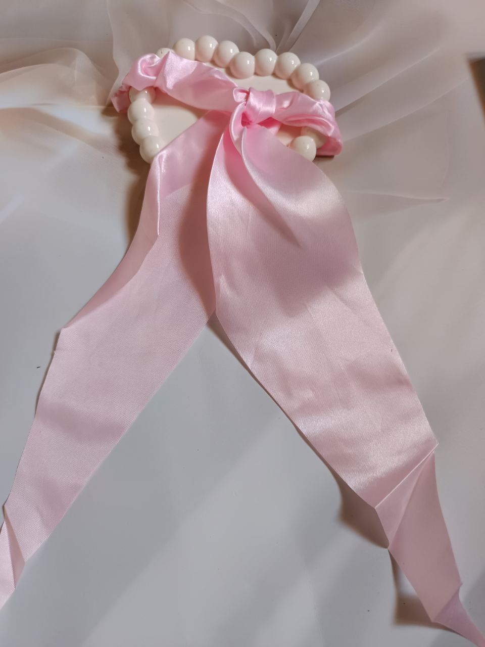 Long tail satin scrunchies