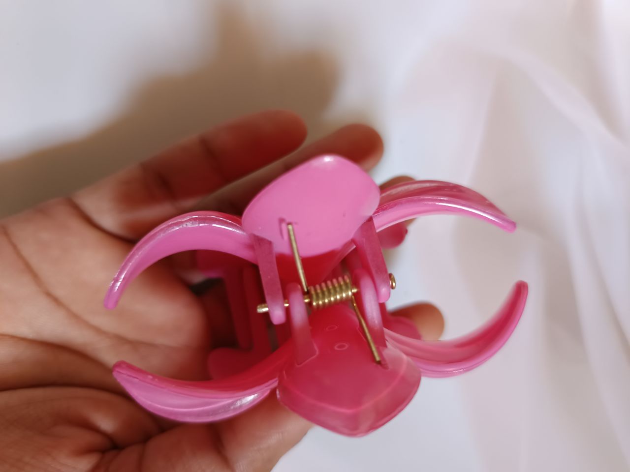 Jumbo size 5 petals claw - Redpink