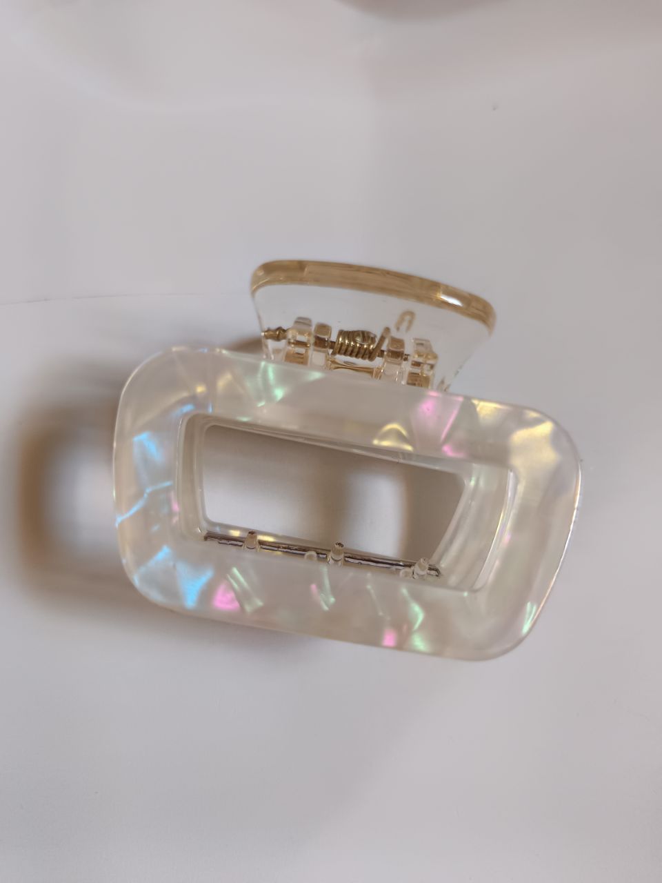 Acrylic sparkling box claw - White