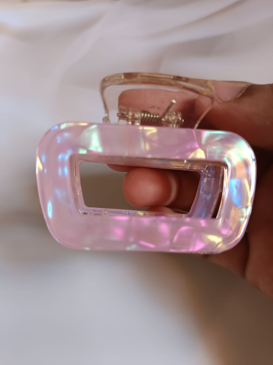Acrylic sparkling box claw - Pink