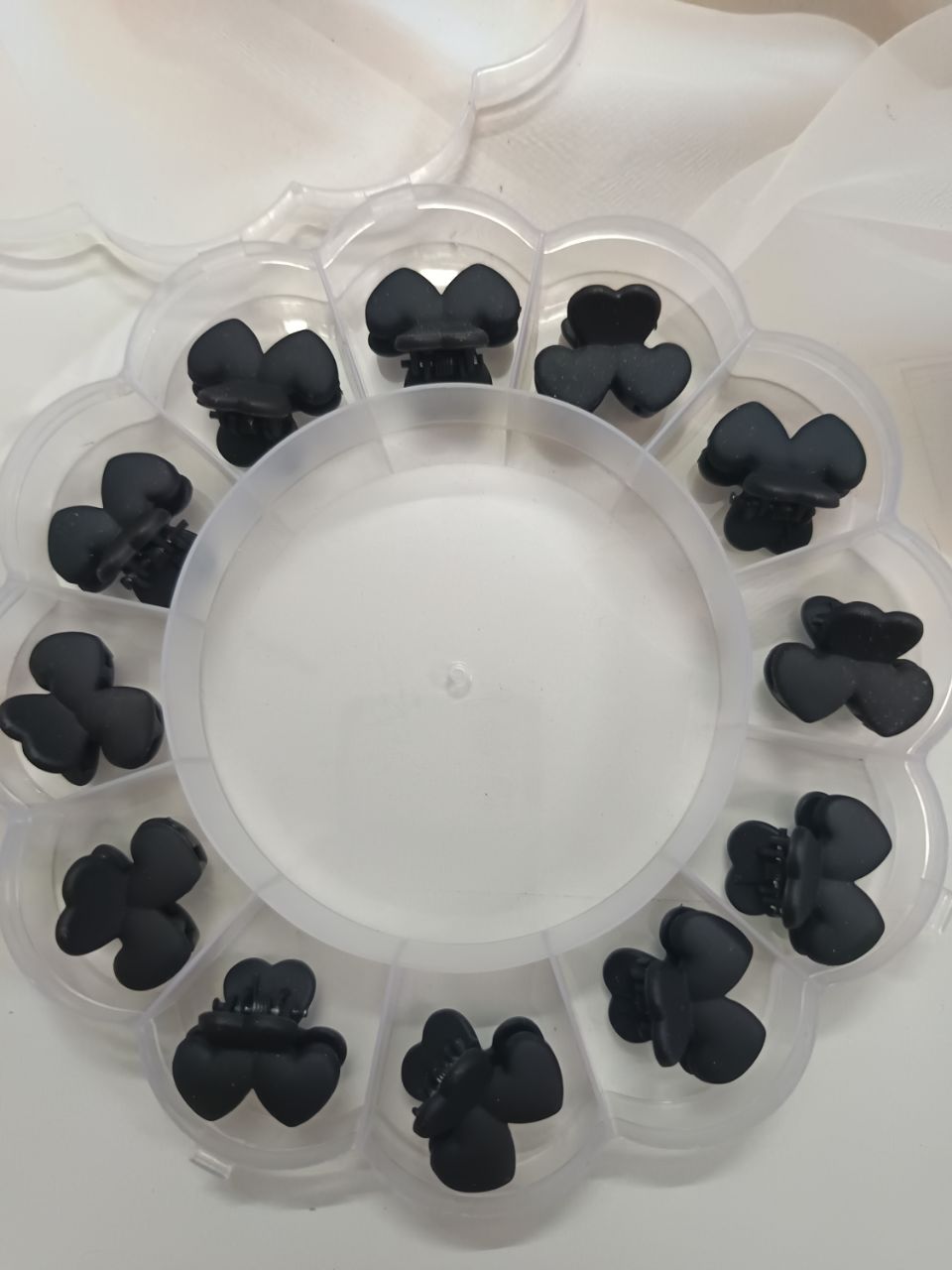 Matte twin heart claw black (piece)