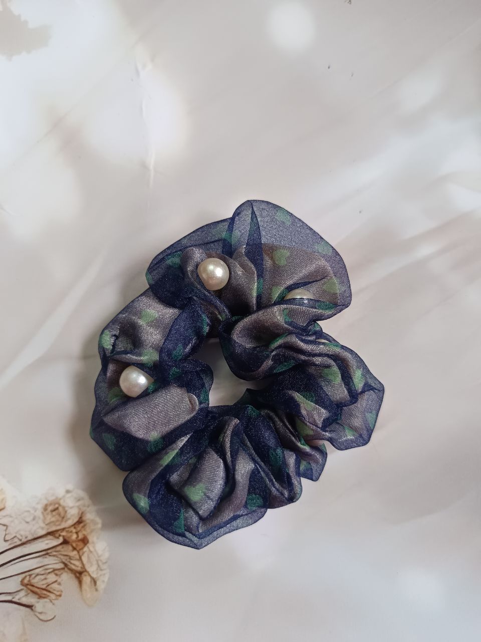 Double layer organza premium scrunchies - 2