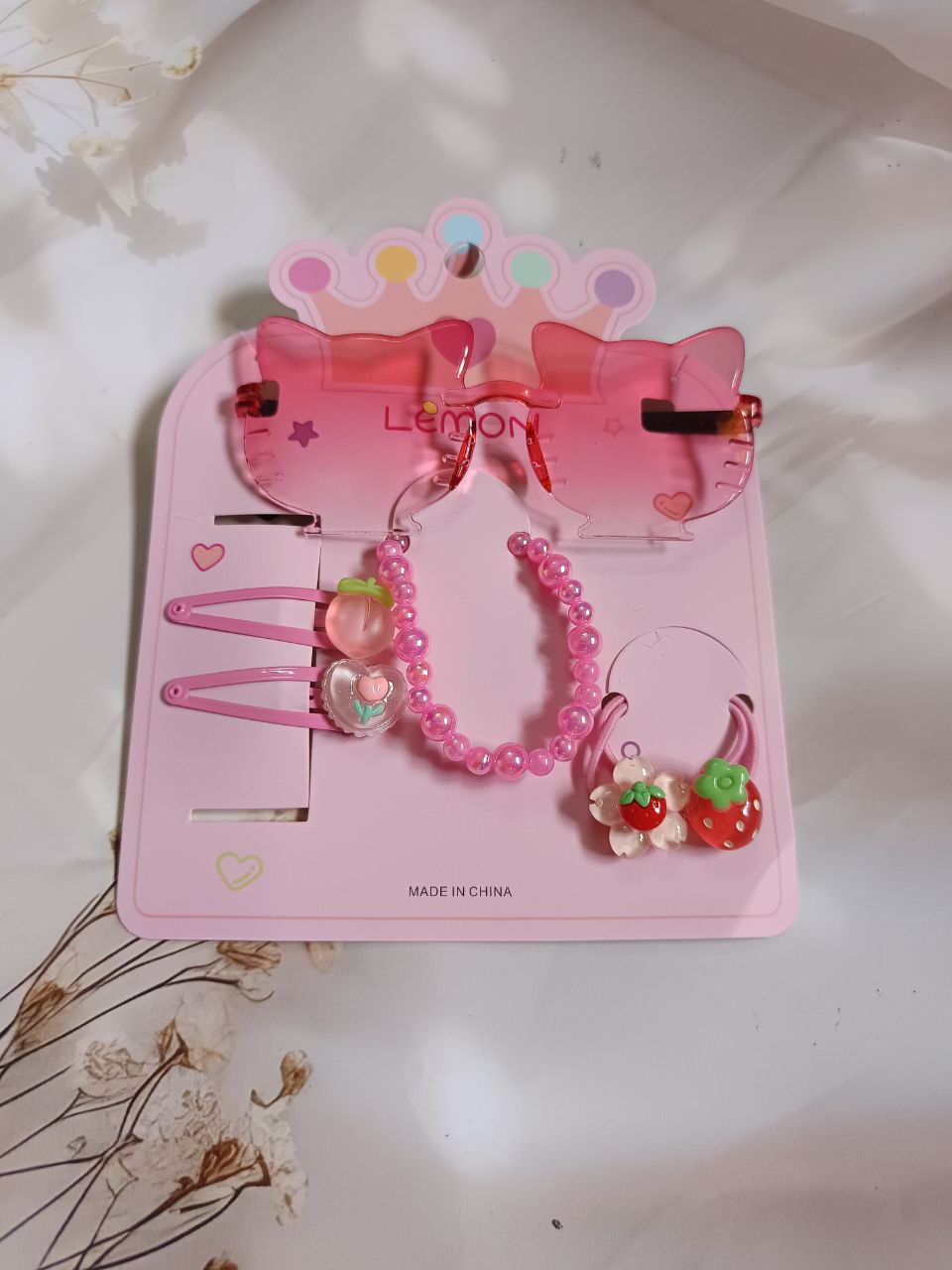 Kids accessories combo pack - Pink