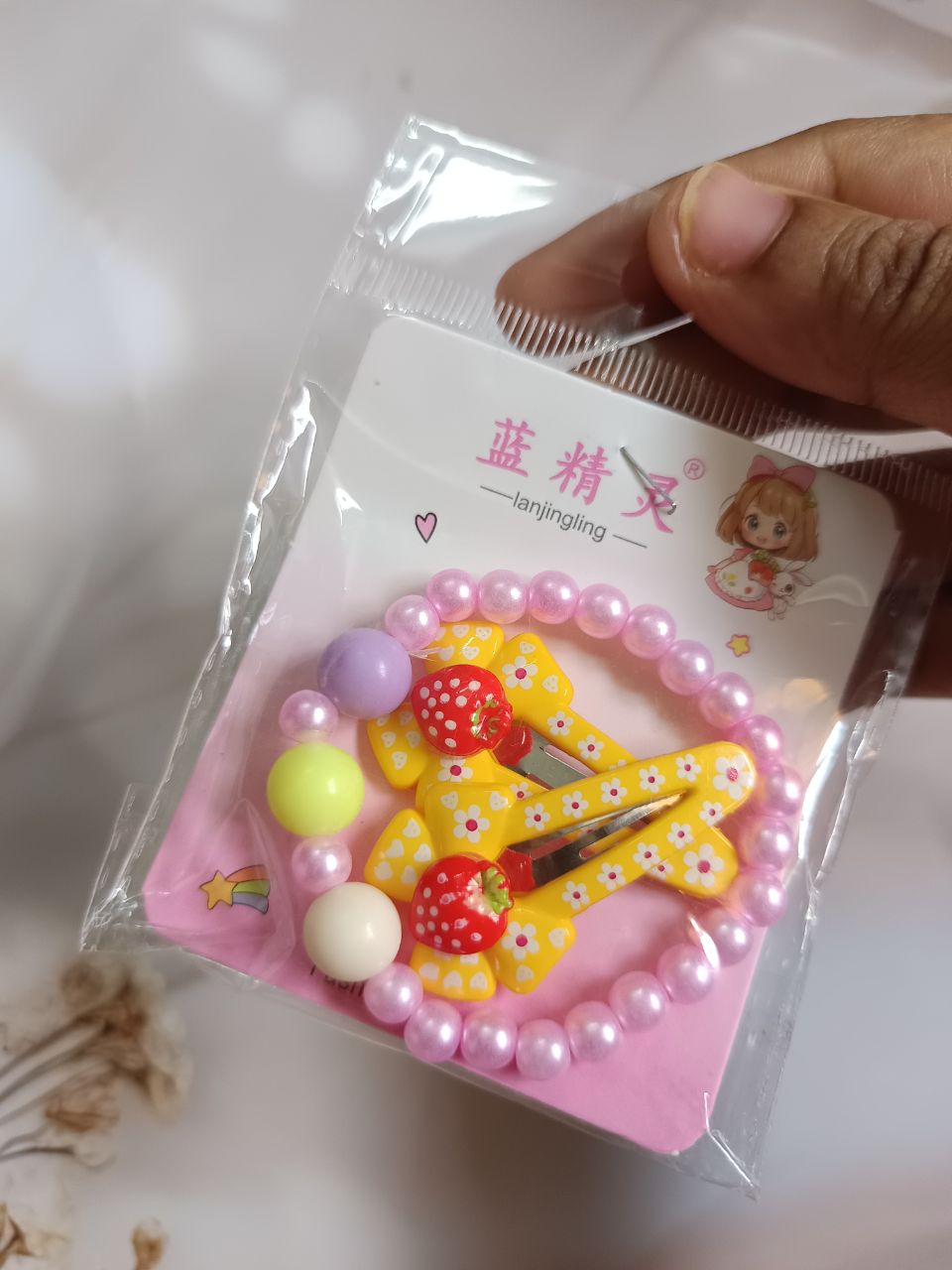 Langingling bracelet and tiktak combo pack - Yellow