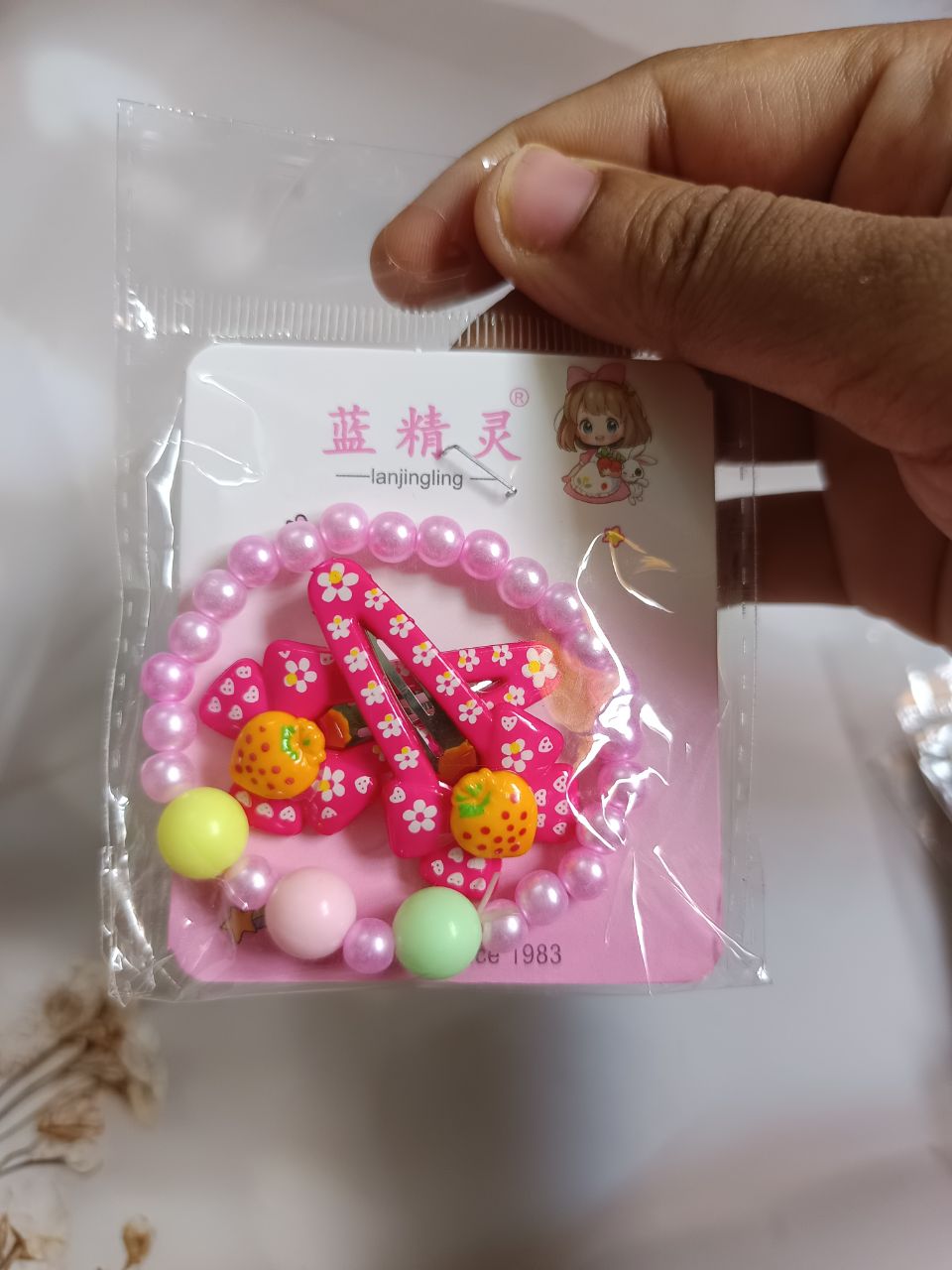Langingling bracelet and tiktak combo pack - Pink 2