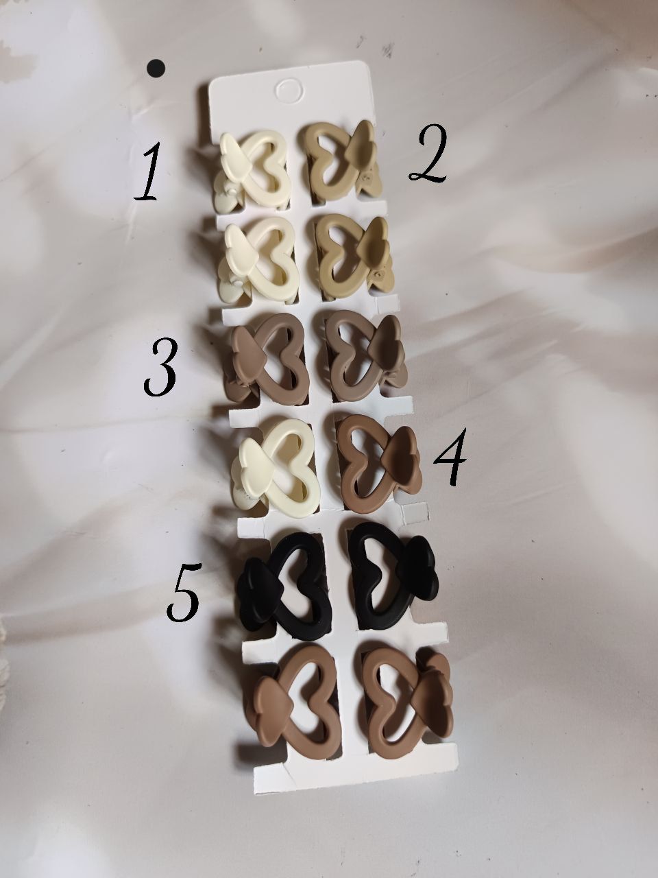Mocha heart claw mini