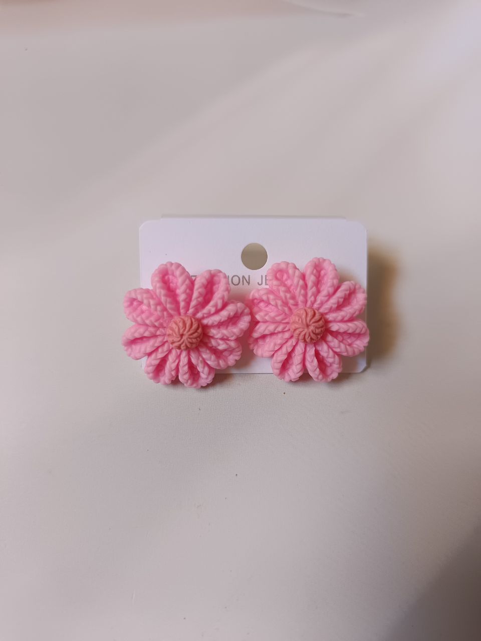 New trend  earring - Baby pink