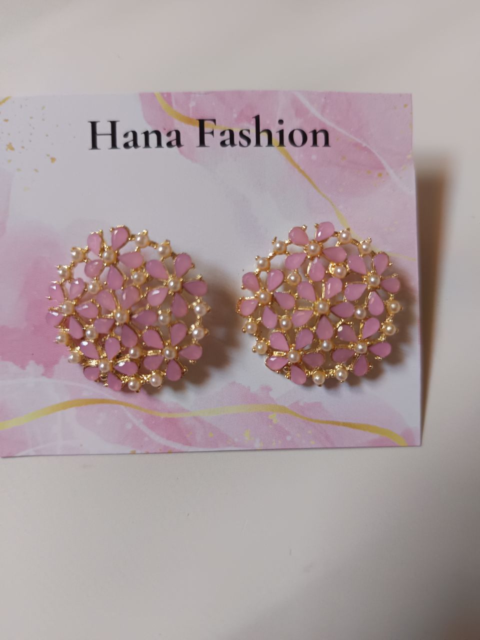 Crystal bloom stud - 3