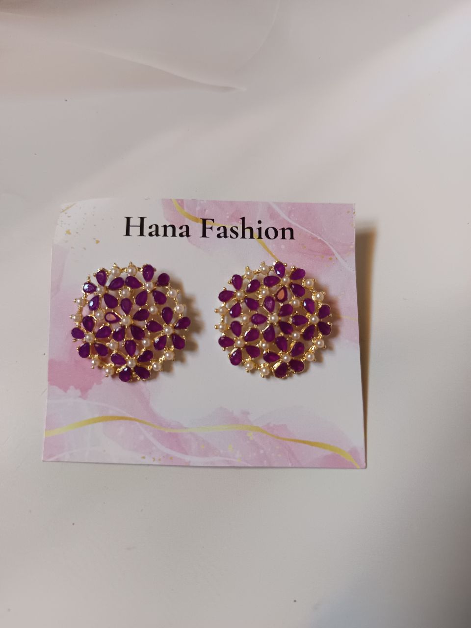 Crystal bloom stud - 5