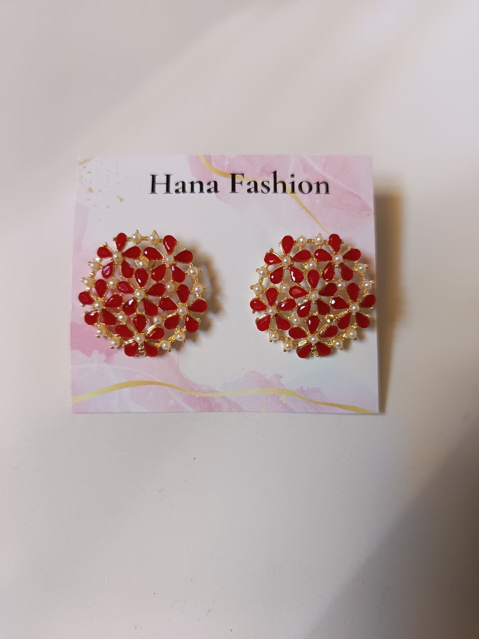 Crystal bloom stud - 4