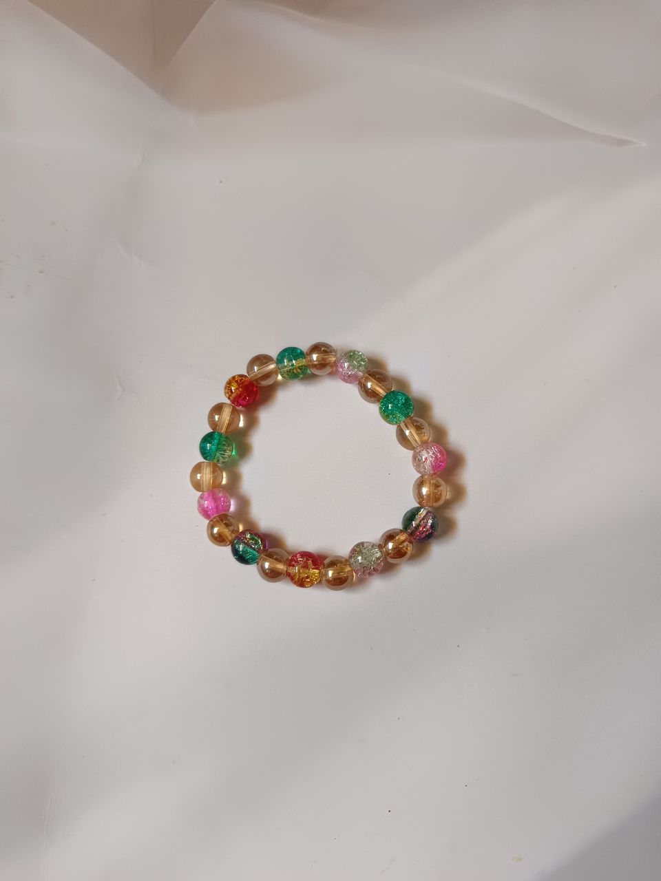 Multicolor crackle bracelet