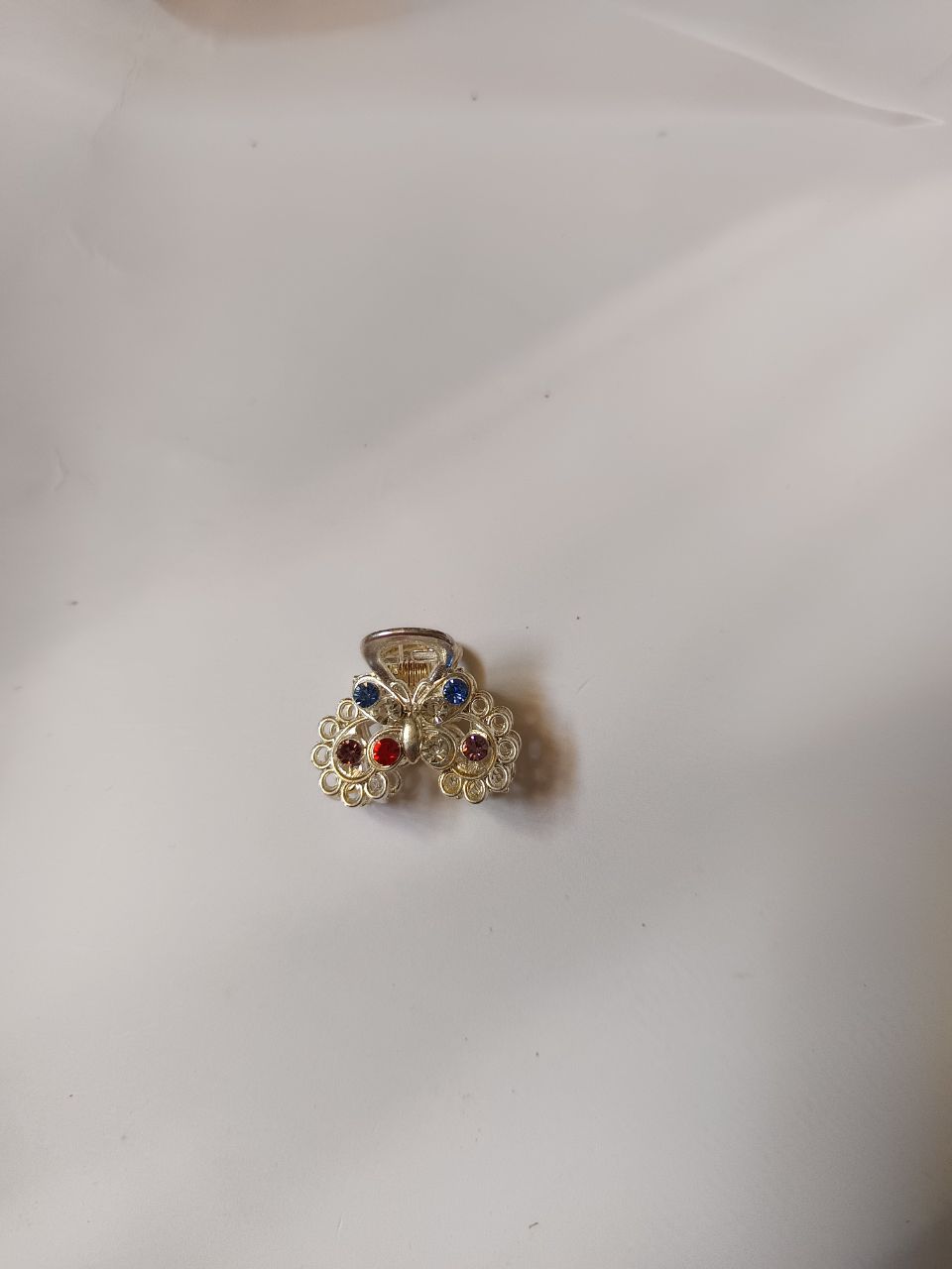 Mini Silver metal stone claw - 2